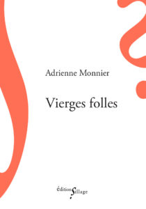 Adrienne Monnier, Vierges folles, première de couverture